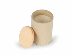 Premium Duftkerze Leichtigkeit, Im Keramikgefäß Mit Zirbenholzdeckel, 375 Ml, H 12,5 Cm, ø 8,5 Cm