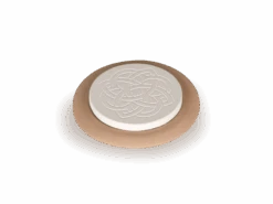 Duftstein Aus Keramik Mit Motiv Mandala, Sand, ø 8 Cm, H 2 Cm