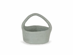 Aufbewahrungskorb Aus Filz Klein, Blau, ø 17 Cm H 8 Cm, 100 % Schurwolle (Schaf)