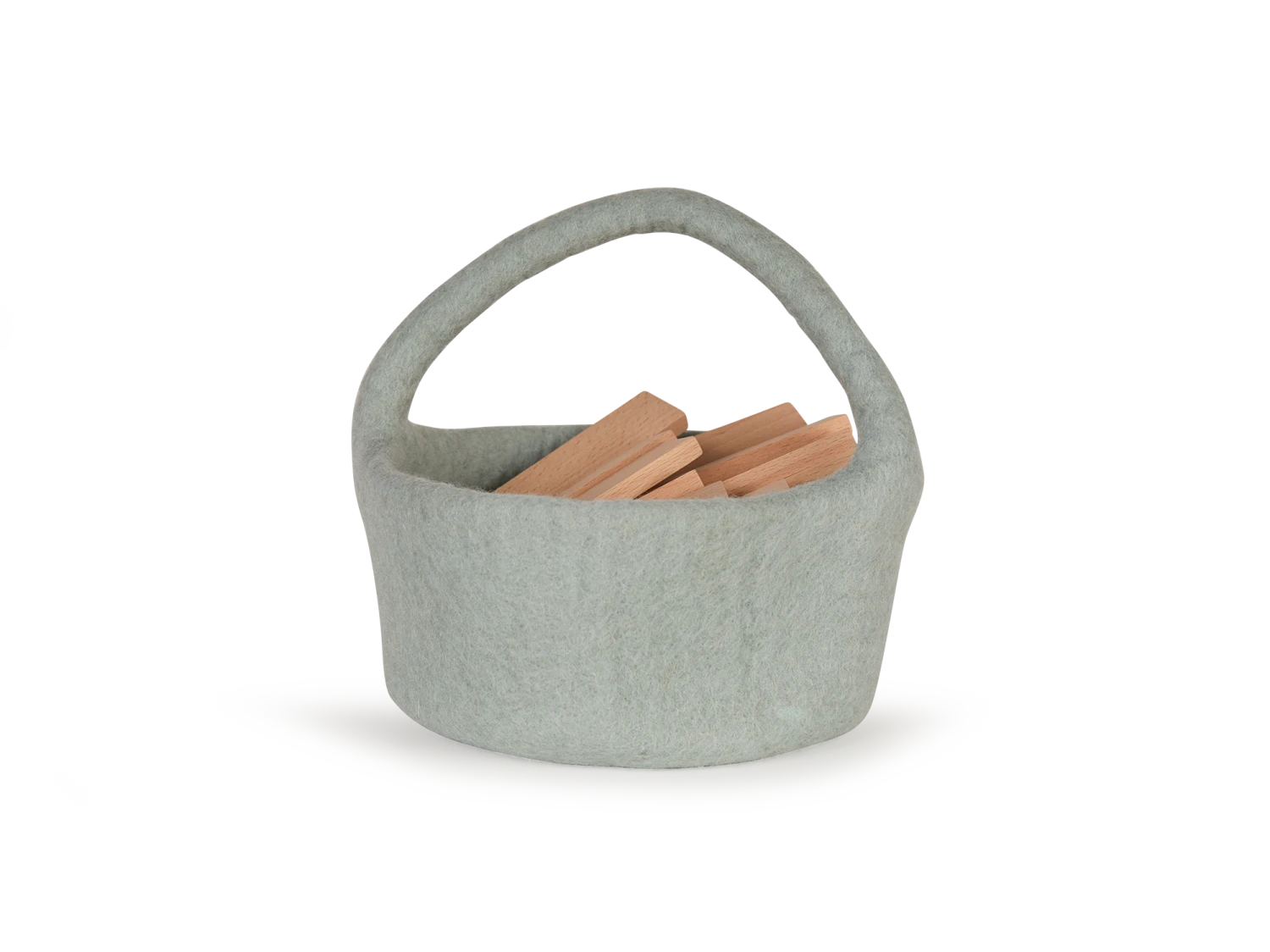 Aufbewahrungskorb Aus Filz Klein, Blau, ø 17 Cm H 8 Cm, 100 % Schurwolle (Schaf) 4 Aufbewahrungskorb Aus Filz Klein, Blau, ø 17 Cm H 8 Cm, 100 % Schurwolle (Schaf) – Bild 2