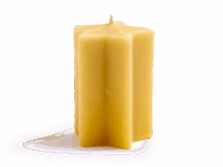 Sternenkerze Aus Bienenwachs, H 10 Cm, ø 7 Cm
