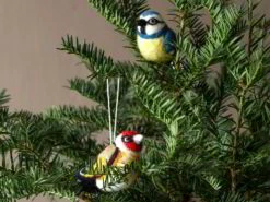 2er-Set Filztiere, Stieglitz Und Blaumeise, 9 X 5 Cm, 100 % Schurwolle (Schaf) -Grüne Erde 49294 filztiere stieglitz blaumeise emo