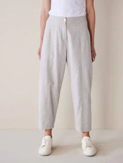 Hose, 100 % Bio-Baumwolle, 15 Stein Melange, 38, GOTS