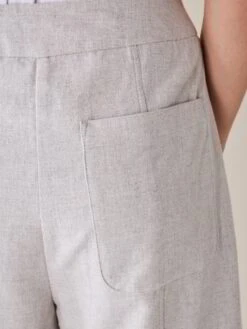 Hose, 100 % Bio-Baumwolle, 15 Stein Melange, 38, GOTS -Grüne Erde 56452 hose stein melange frei 05