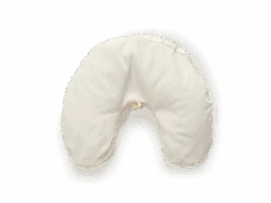 Überzug Für Halbmond-Nackenkissen, 38x35x6 Cm, Baumwoll-Satin Natur KbA