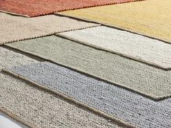 Wollteppich Vellino, 70 X 140 Cm, Grüngrau -Grüne Erde 700349 teppiche kanabo emo 01