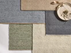 Wollteppich Ambo, GOTS, Grüngrau, 70 X 140 Cm -Grüne Erde 700351 ambo teppiche emo 04