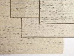 Wollteppich Fiamma, Grau-Weiß/Thymian, 70 X 140 Cm, GOTS -Grüne Erde 700352 teppich fiamma emo 04