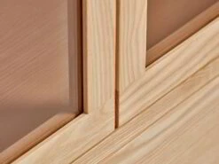 Vitrine Tenso, 2-türig, 2 Laden , Türfüllung Holz, Buche -Grüne Erde 700406 vitrine tenso esche detail 06