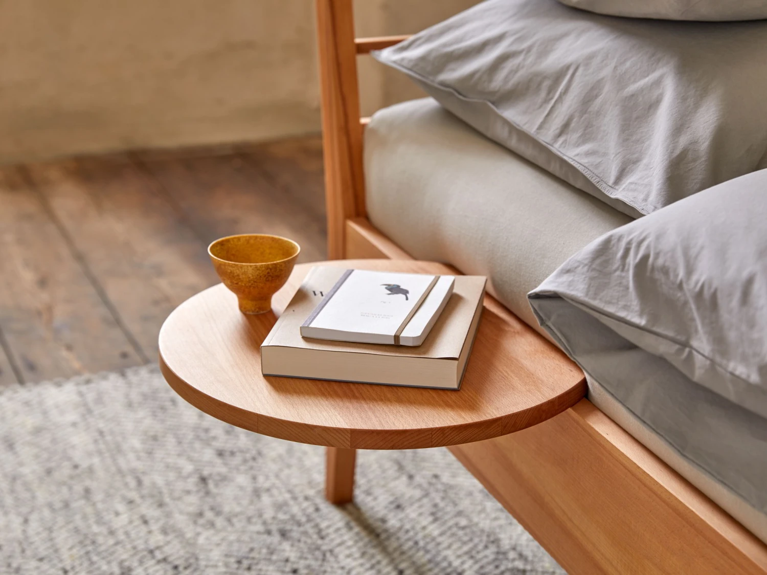 Ablageboard Für Bett Almeno, Buche 5 Ablageboard Für Bett Almeno, Buche – Bild 3