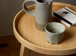 Beistelltisch Mitsu, Ø 45 Cm, Buche -Grüne Erde 700556 mitsu bestelltisch emo02