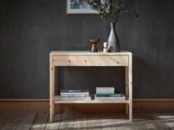 Konsolentisch Akato, B 90,2 X T 43 X H 75,4 Cm, Buche -Grüne Erde 700560 konsolentisch akato emo01