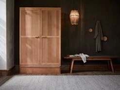 Kleiderschrank Kuramimit Drehtüren 2-türig, Ladenkonsole, Holz, Buche 11 Kleiderschrank Kuramimit Drehtüren 2-türig, Ladenkonsole, Holz, Buche -Grüne Erde 700595 schrank kurami emo01 2