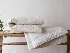 Winterdecke Feine Schafschurwolle, 140 X 200 Cm, 535 G/m2, GOTS, NATURTEXTIL BEST -Grüne Erde 73965 74665 winterdecke emo