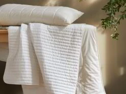 Unterbett Leinen/Baumwolle, 90 X 200 Cm, 100 G/m2, GOTS, NATURTEXTIL-BEST -Grüne Erde 74231 74636 74485 schlafkissen unterbett sommerdecke wildseide emo