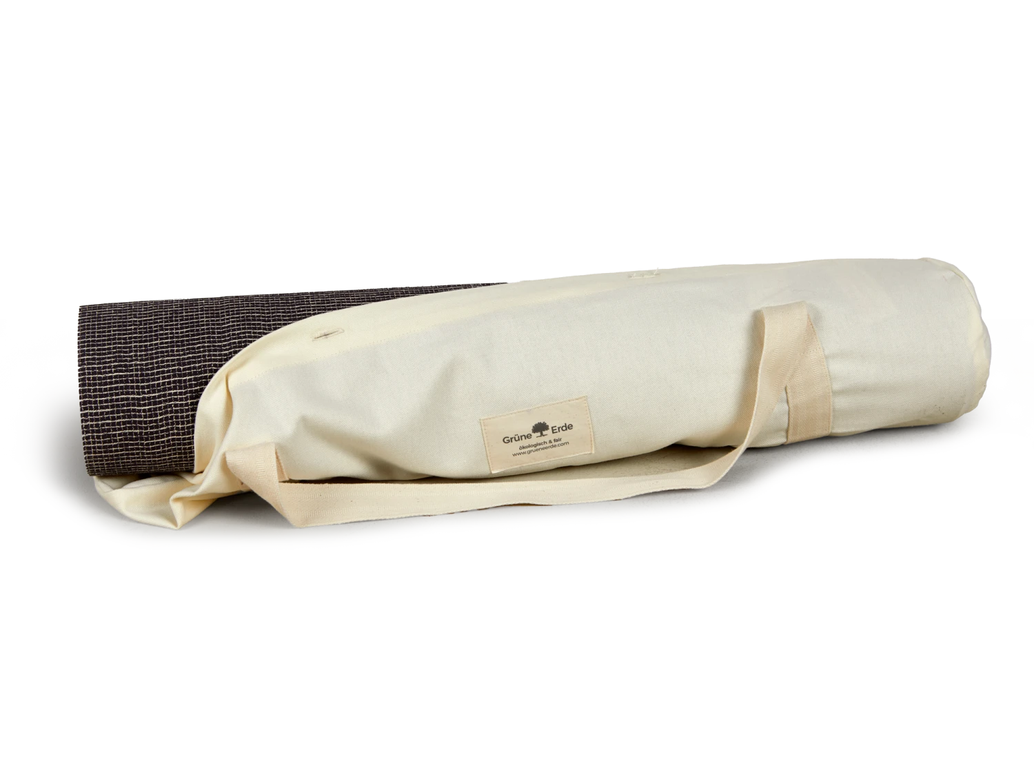 Tragetasche Für Yogamatte, Natur, 100 % Baumwolle, GOTS 4 Tragetasche Für Yogamatte, Natur, 100 % Baumwolle, GOTS – Bild 2