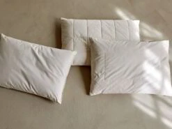 Schlafkissen Eri-Seide/Schurwolle, Hoch, 40 X 60 Cm, GOTS, NATURTEXTIL BEST -Grüne Erde 78084 74740 74603 schlafkissen emo