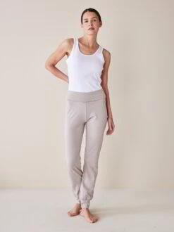 Yoga-Hose, 15 Stein Melange, XL, GOTS -Grüne Erde 837195 hose stein melange emo 02