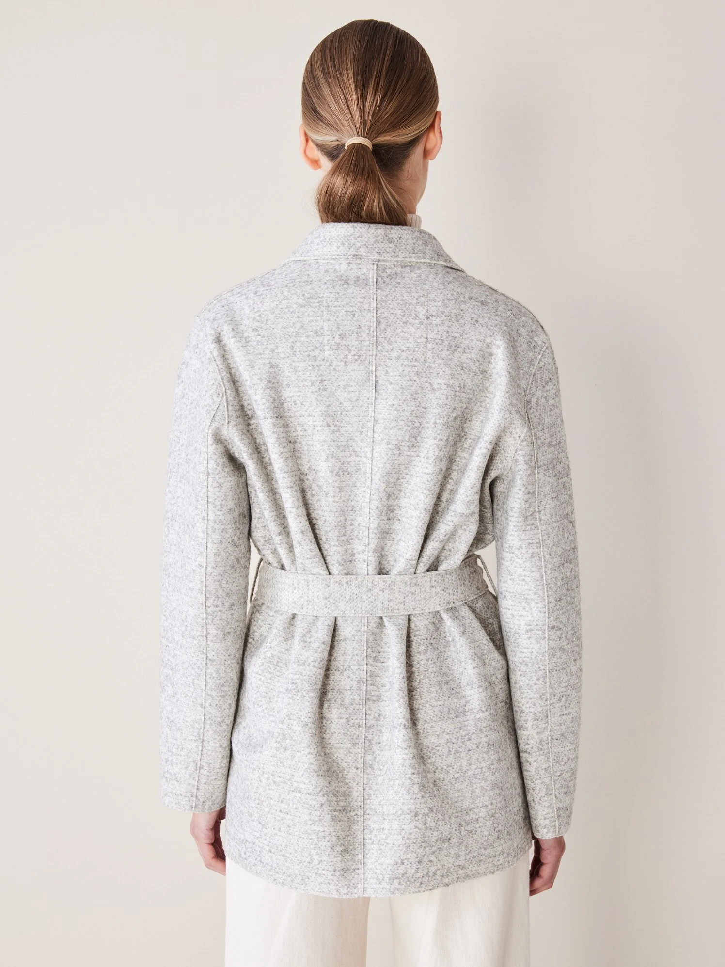 Jacke-Bindegürtel, 04 Grau Melange, 38 6 Jacke-Bindegürtel, 04 Grau Melange, 38 – Bild 4