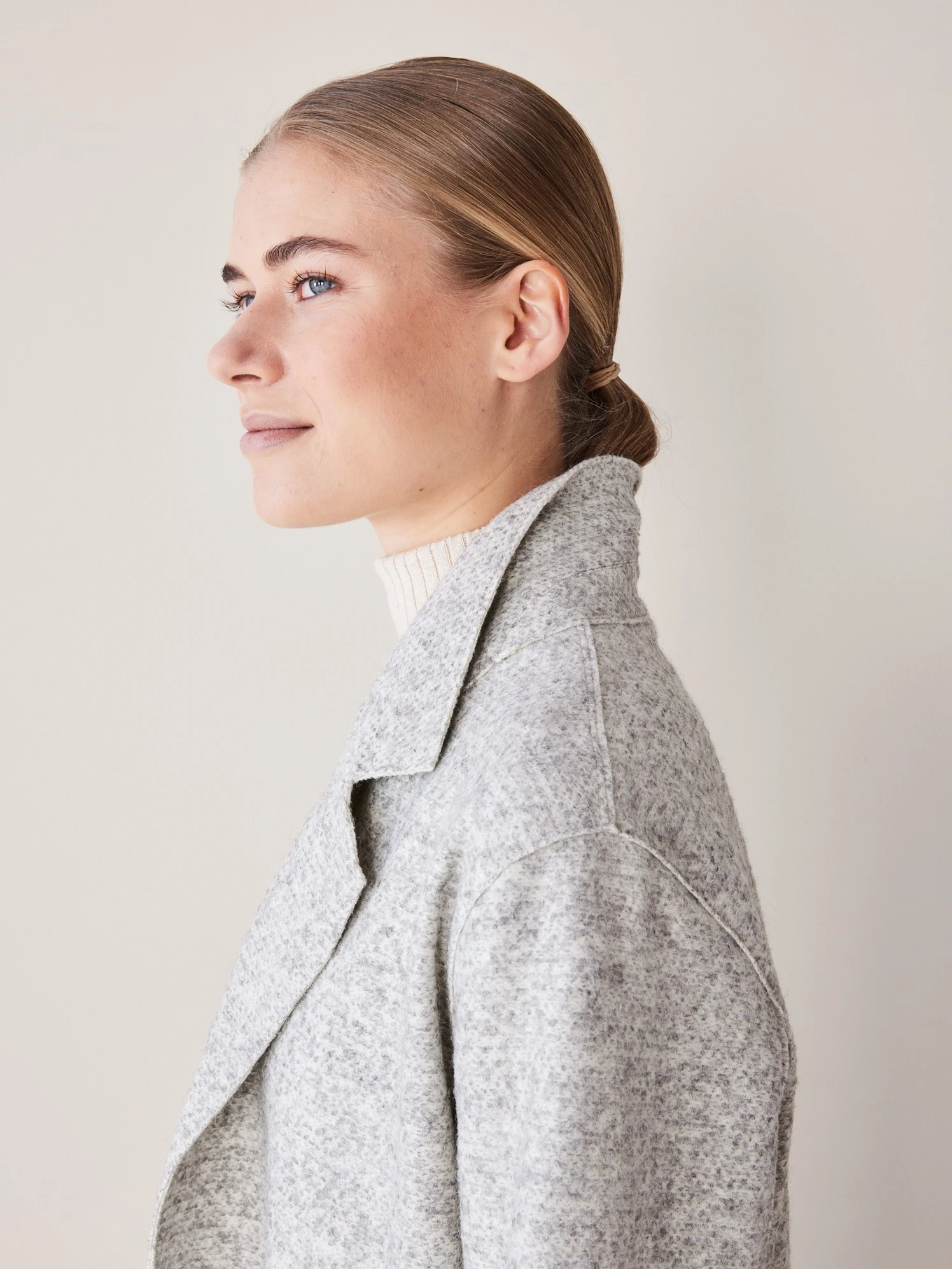 Jacke-Bindegürtel, 04 Grau Melange, 38 7 Jacke-Bindegürtel, 04 Grau Melange, 38 – Bild 5