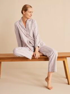 Pyjamahemd, 80 Streifen Rose, XS 13 Pyjamahemd, 80 Streifen Rose, XS -Grüne Erde 849422 849448 pyjama hemd hose streifen rose emo 04