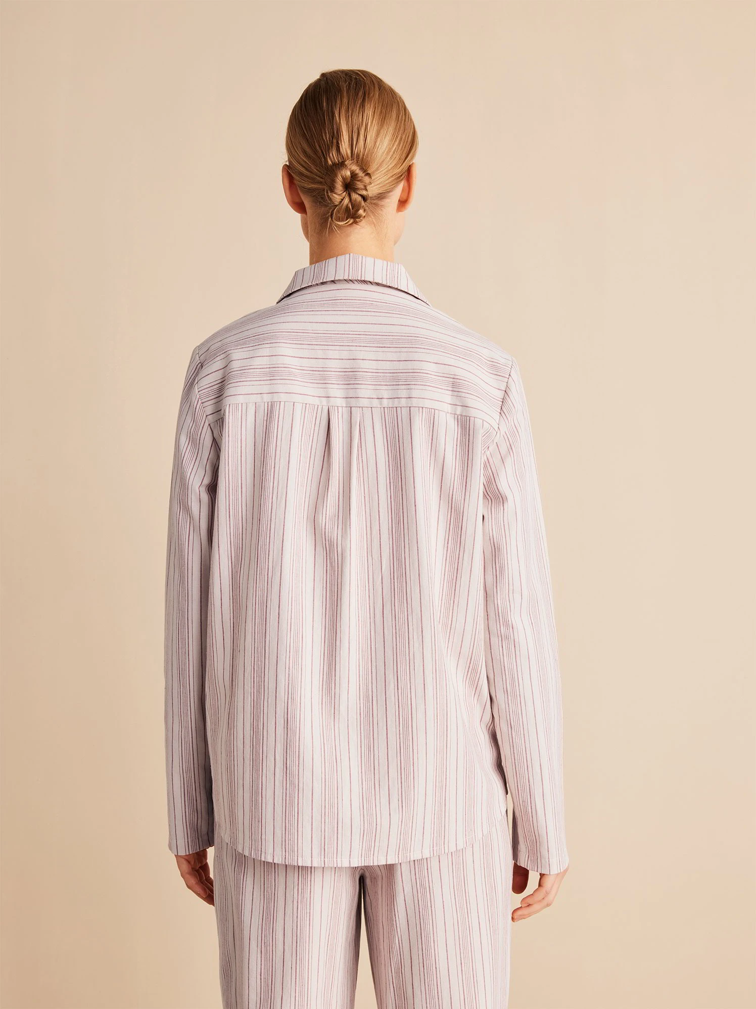 Pyjamahemd, 80 Streifen Rose, XS 5 Pyjamahemd, 80 Streifen Rose, XS – Bild 3