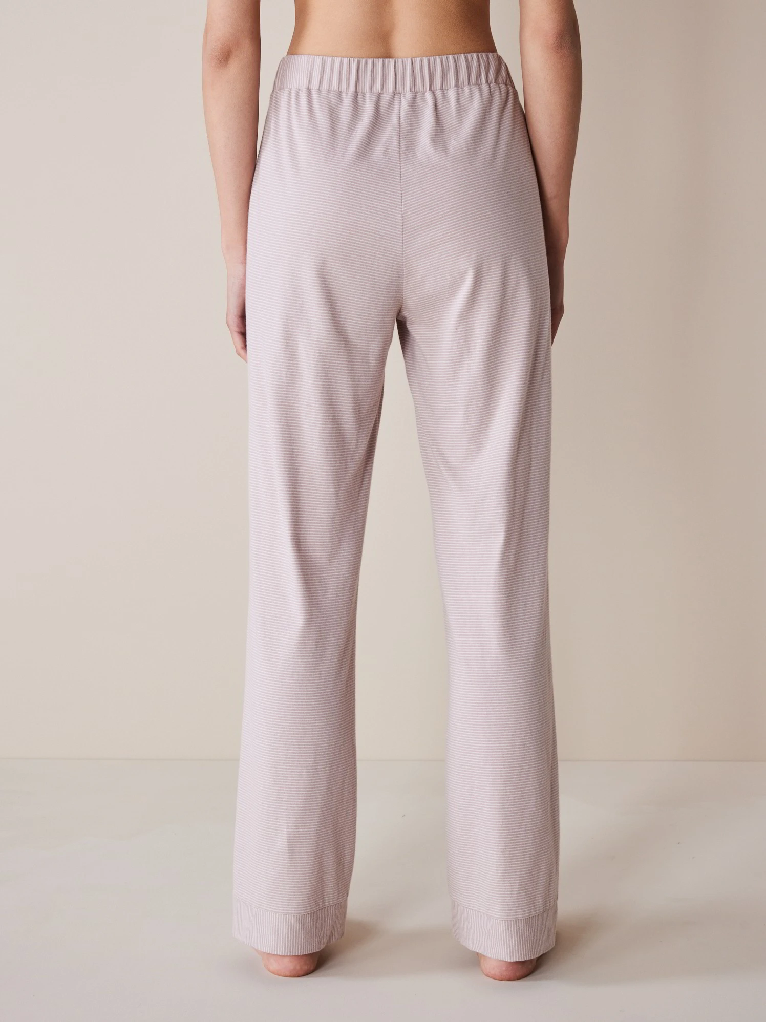 Pyjama-Hose, 74 Ringel Rose/rouge, S, GOTS 6 Pyjama-Hose, 74 Ringel Rose/rouge, S, GOTS – Bild 4