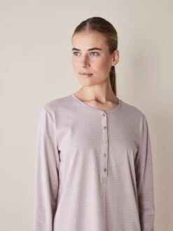 Nachthemd-Ringel, 74 Ringel Rose/rouge, S, GOTS -Grüne Erde 849702 nachthemd ringel rose emo 02