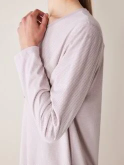 Nachthemd-Ringel, 74 Ringel Rose/rouge, S, GOTS -Grüne Erde 849702 nachthemd ringel rose emo 03