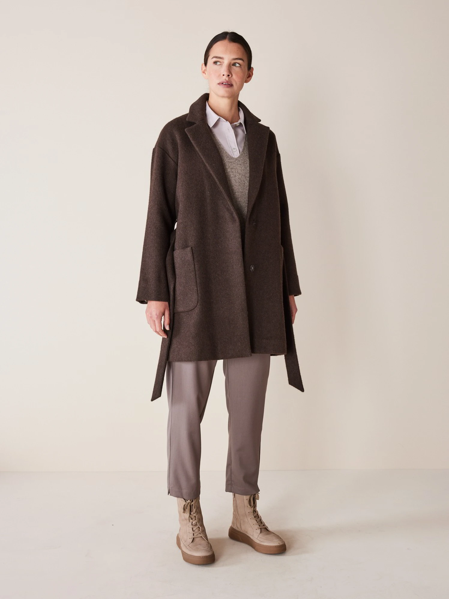 Kurzmantel-YAk, 65 Mittelbraun, 38 4 Kurzmantel-YAk, 65 Mittelbraun, 38 – Bild 2