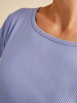 Shirt Mit Raffung, 100 % Bio Baumwolle, 32 Flieder, M -Grüne Erde 853557 shirt flieder frei 06