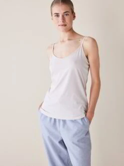 Top Spaghettiträger, 100 % Bio-Baumwolle, 10 Stein, 38, GOTS -Grüne Erde 853763 top stein emo 04