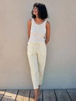 Top, 100 % Bio-Baumwolle, 55 Marzipan, L, GOTS -Grüne Erde 853800 853697 top weiss schlafhose dotsprint gelb emo