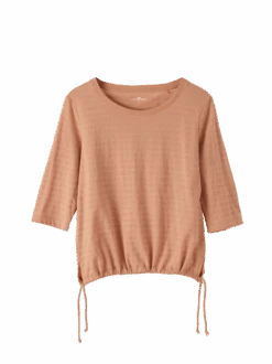 3/4 Arm Shirt Aus Baumwolljersey, 26 Apricot, S -Grüne Erde 853973 shirt apricot frei 01