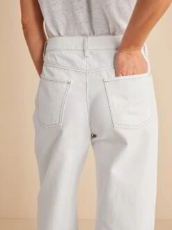 Hose Weites Bein, 100% Bio-Baumwolle, 12 Offwhite, 34, GOTS 19 Hose Weites Bein, 100% Bio-Baumwolle, 12 Offwhite, 34, GOTS -Grüne Erde 854076 hose offwhite frei 07 retusche