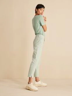 Hose-7/8 Länge Garment Dye, 44 Stachelbeere, 40, GOTS