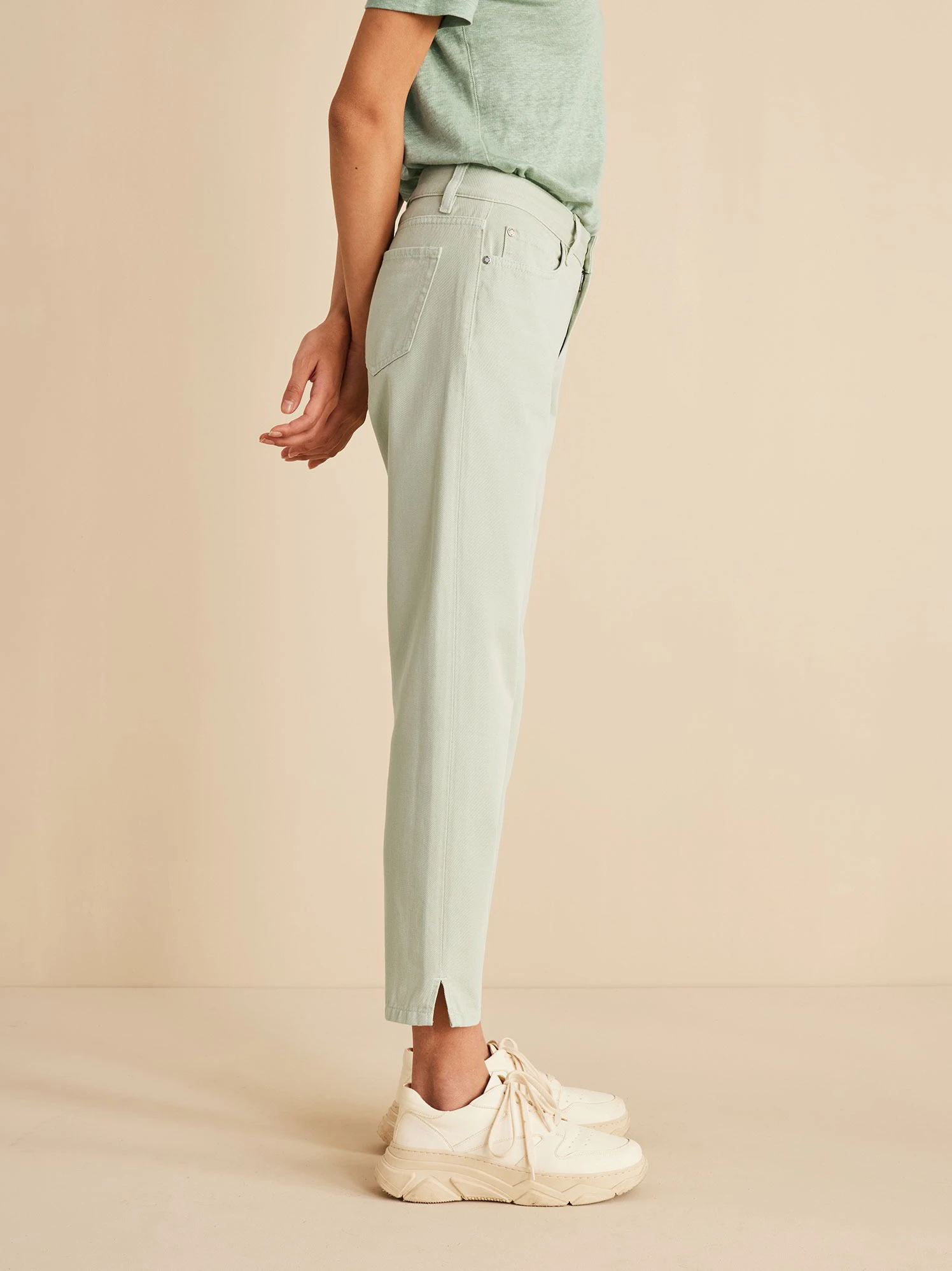 Hose-7/8 Länge Garment Dye, 44 Stachelbeere, 40, GOTS 5 Hose-7/8 Länge Garment Dye, 44 Stachelbeere, 40, GOTS – Bild 3