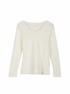 Langarmshirt Aus Bio-Leinen, 11 Weiss, 38 -Grüne Erde 854344 langarmshirt weiss frei 08