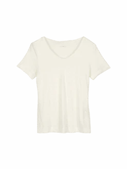 Kurzarmshirt Aus Bio-Leinen, 11 Weiss, 38 -Grüne Erde 854373 kurzarmshirt weiss frei 06