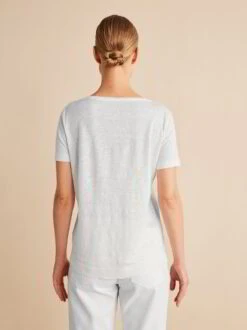 Kurzarmshirt Aus Bio-Leinen, 11 Weiss, 38 -Grüne Erde 854373 shirt kurzarm weiss emo 04