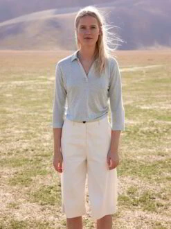 Bermuda, 100 % Bio-Baumwolle, 13 Natur, 38, GOTS -Grüne Erde 854424 854904 bermuda natur blusenshirt mint emo