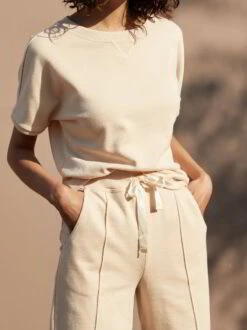 Sweatshort, 100 % Bio Baumwolle, 54vanille, 34, GOTS 17 Sweatshort, 100 % Bio Baumwolle, 54vanille, 34, GOTS -Grüne Erde 854623 854696 shirt shorts vanille emo