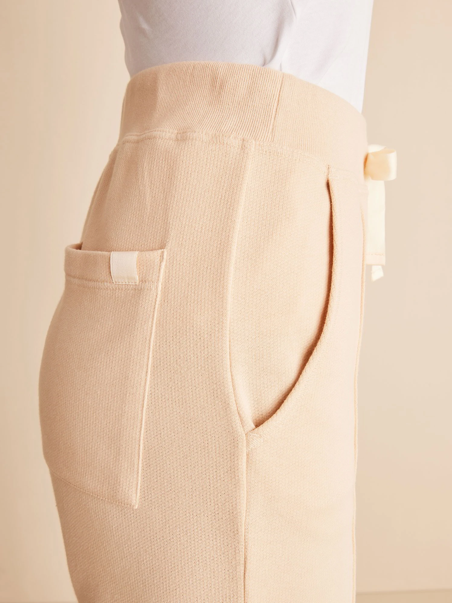 Sweatshort, 100 % Bio Baumwolle, 54vanille, 34, GOTS 8 Sweatshort, 100 % Bio Baumwolle, 54vanille, 34, GOTS – Bild 6