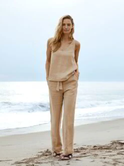 Top, 100 % Bio-Leinen, 19 Safari, 38, GOTS -Grüne Erde 854794 854891 top hose safari emo