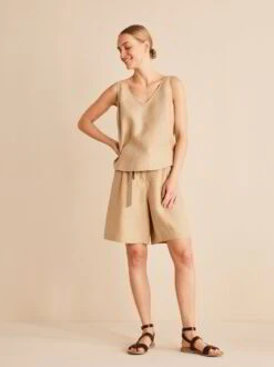 Top, 100 % Bio-Leinen, 19 Safari, 38, GOTS -Grüne Erde 854794 leinentop safari frei 02