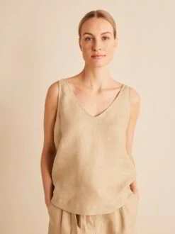 Top, 100 % Bio-Leinen, 19 Safari, 38, GOTS
