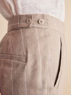 Hose Schmales Bein, Bio-Leinen-Wolle, 88 Leinen Streifen Dinkel, 38 15 Hose Schmales Bein, Bio-Leinen-Wolle, 88 Leinen Streifen Dinkel, 38 -Grüne Erde 854853 hose dinkel frei 05