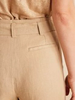 Hose, 100 % Bio-Leinen, 19 Safari, 44, GOTS -Grüne Erde 854891 hose safari frei 06