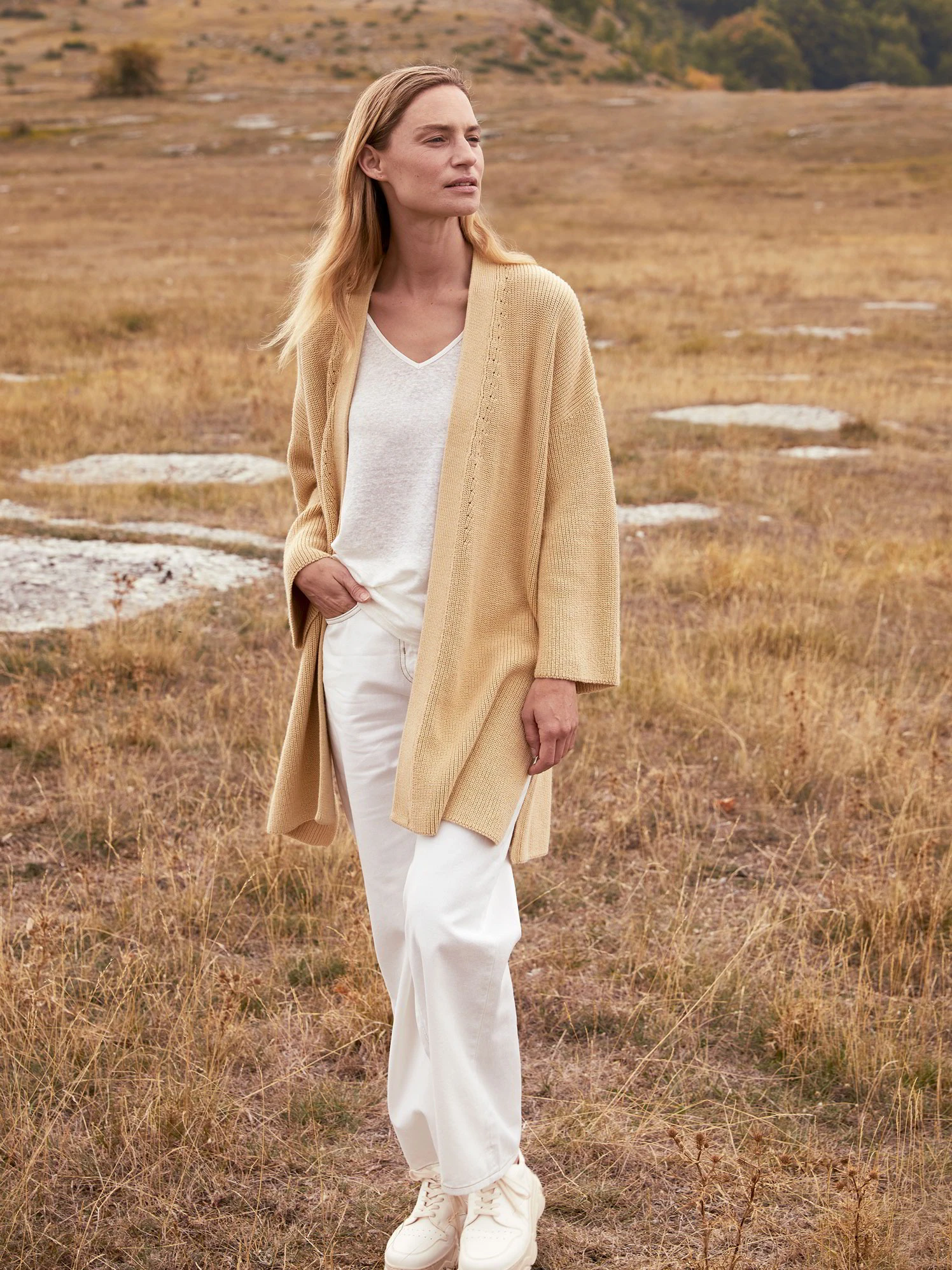 Hose Weites Bein, 100% Bio-Baumwolle, 12 Offwhite, 34, GOTS 12 Hose Weites Bein, 100% Bio-Baumwolle, 12 Offwhite, 34, GOTS – Bild 10