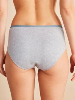 Slip, 100 % Bio Baumwolle, 04 Grau Melange, S -Grüne Erde 855136 slip grau melange emo 06